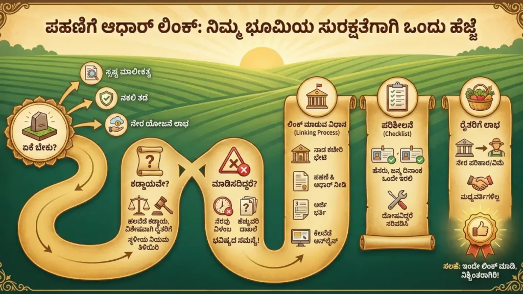 pahani aadhar link process